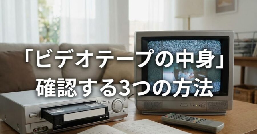 ビデオテープを見る3つの方法