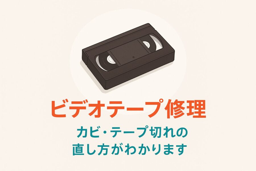 ビデオテープのカビとテープ切れを直す