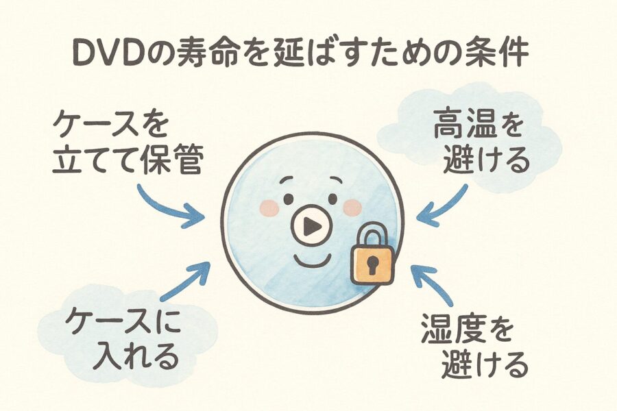 DVDの寿命を伸ばす