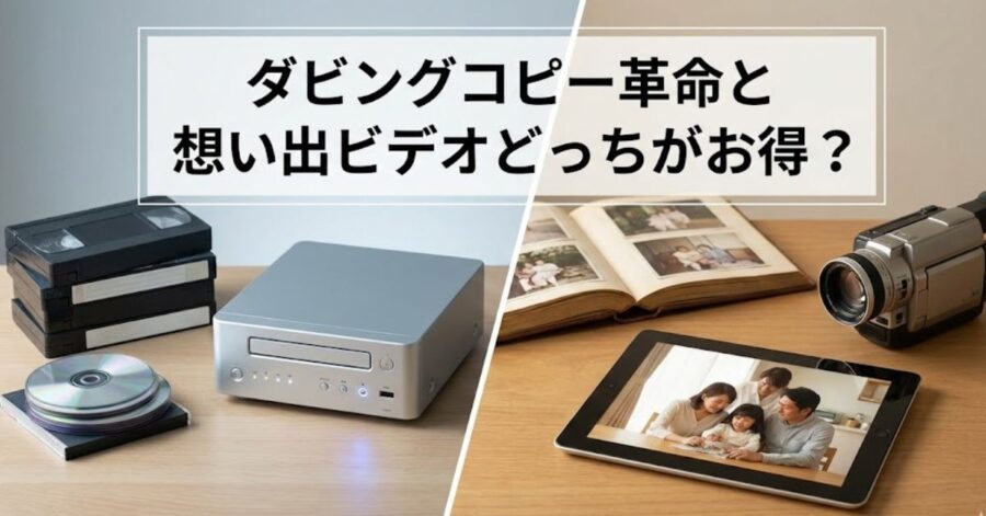 ダビングコピー革命と想い出ビデオどっちがお得？